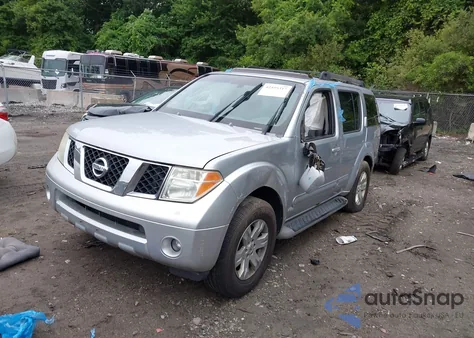 2007 Nissan Pathfinder Le из США, поврежденный, VIN 5N1AR18W77C634810